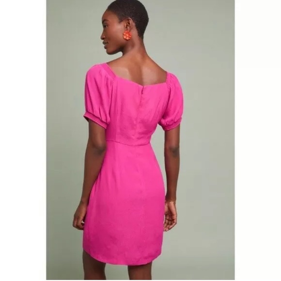 Anthropologie Maeve Pink Resort Wrap Dress - Picture 4 of 8